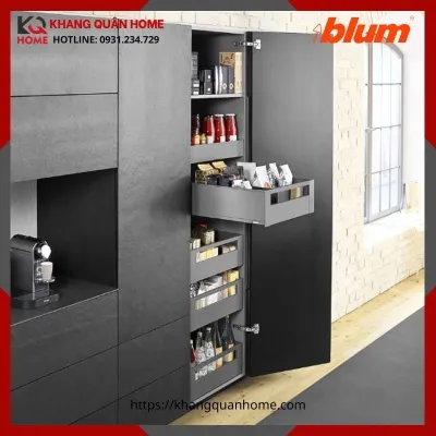 Tủ Đồ Khô Blum Màu Xám SPACE TOWER LEGRABOX 1766107 Cho Tủ Rộng 275-600mm
