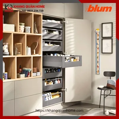 Tủ Đồ Khô Blum SPACE TOWER MERIVOBOX IR3 4389585 Xám Đậm cho Tủ Rộng 601-1200mm
