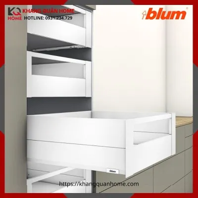 Tủ Đồ Khô Blum SPACE TOWER MERIVOBOX IR3 6403810 Trắng Cho Tủ Rộng 601-1200mm