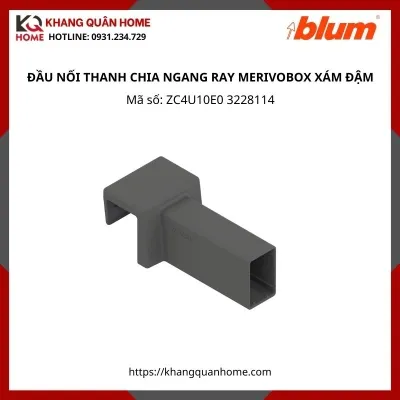 ĐẦU NỐI THANH CHIA NGANG RAY HỘP MERIVOBOX XÁM ĐẬM ZC4U10E0 3228114