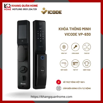 Khóa Điện Tử Vicode VP-930 Màu Đen
