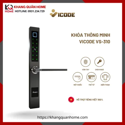 Khóa Điện Tử Vicode VS-310 Màu Đen