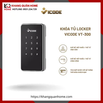 Khóa Tủ Locker Thông Minh Vicode VT-300