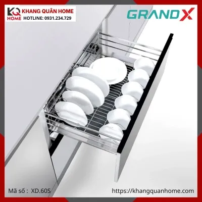 GIÁ BÁT ĐĨA GRANDX 600MM NAN DẸT XD.60S