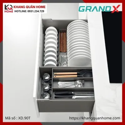 GIÁ BÁT ĐĨA GRANDX 900MM TITANIUM XD.90T