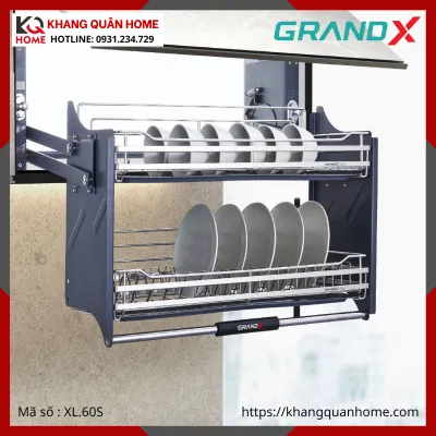 GIÁ BÁT NÂNG HẠ GRANDX NAN DẸT KHUNG THÉP 600MM XL.60S