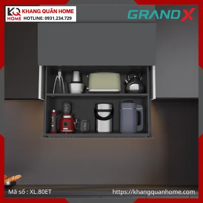GIÁ GIA VỊ NÂNG HẠ ĐIỆN GRANDX TITANIUM 800MM XL.80ET