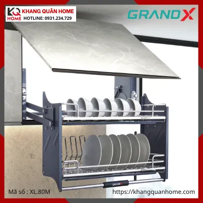 GIÁ BÁT NÂNG HẠ GRANDX NAN OVAL KHUNG THÉP 800MM XL.80M