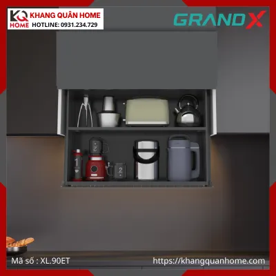 GIÁ GIA VỊ NÂNG HẠ ĐIỆN GRANDX TITANIUM 900MM XL.90ET