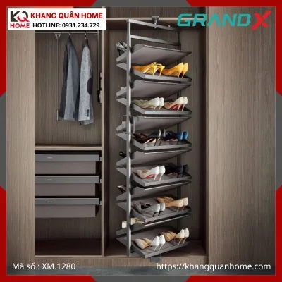 KỆ ĐỂ GIÀY GRANDX XOAY 360° 12 TẦNG XM.1280