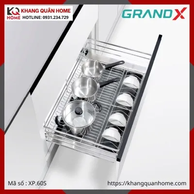 GIÁ XOONG NỒI GRANDX 600MM NAN DẸT XP.60S
