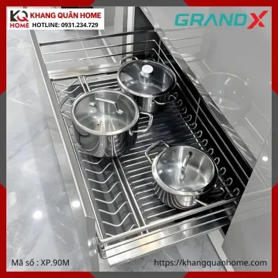 GIÁ XOONG NỒI GRANDX 900MM NAN OVAL XP.90M
