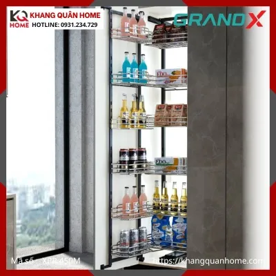 TỦ ĐỒ KHÔ GRANDX NAN OVAL CÁNH MỞ R450MM XPR.450M