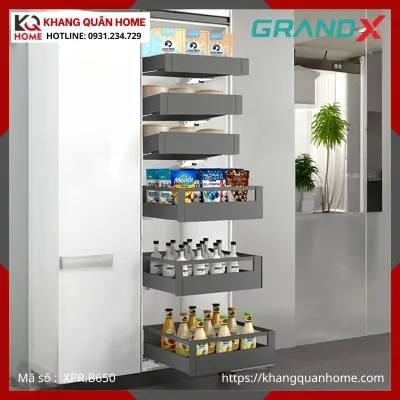 TỦ ĐỒ KHÔ GRANDX  6 TẦNG ĐỘC LẬP R500MM XPR.B650