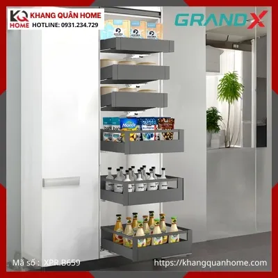 TỦ ĐỒ KHÔ GRANDX  6 TẦNG ĐỘC LẬP R500-900MM XPR.B659
