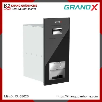 THÙNG GẠO GRANDX NÚT NHẤN MẶT GƯƠNG ĐEN XR.G302B