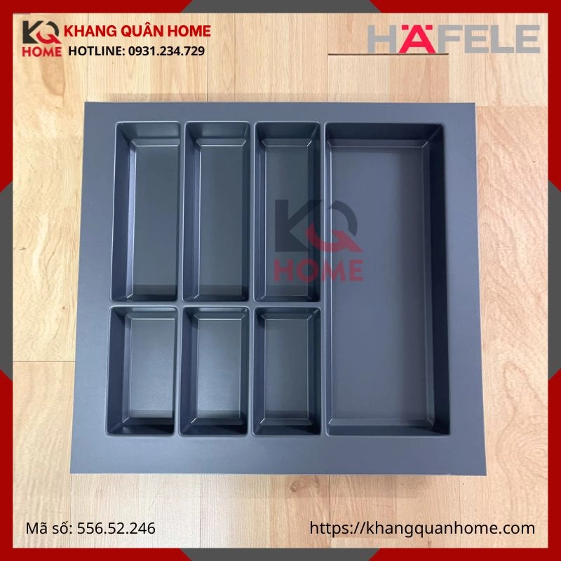 Khay Chia Muỗng Đũa Hafele Classico Xám R600mm 556.52.246