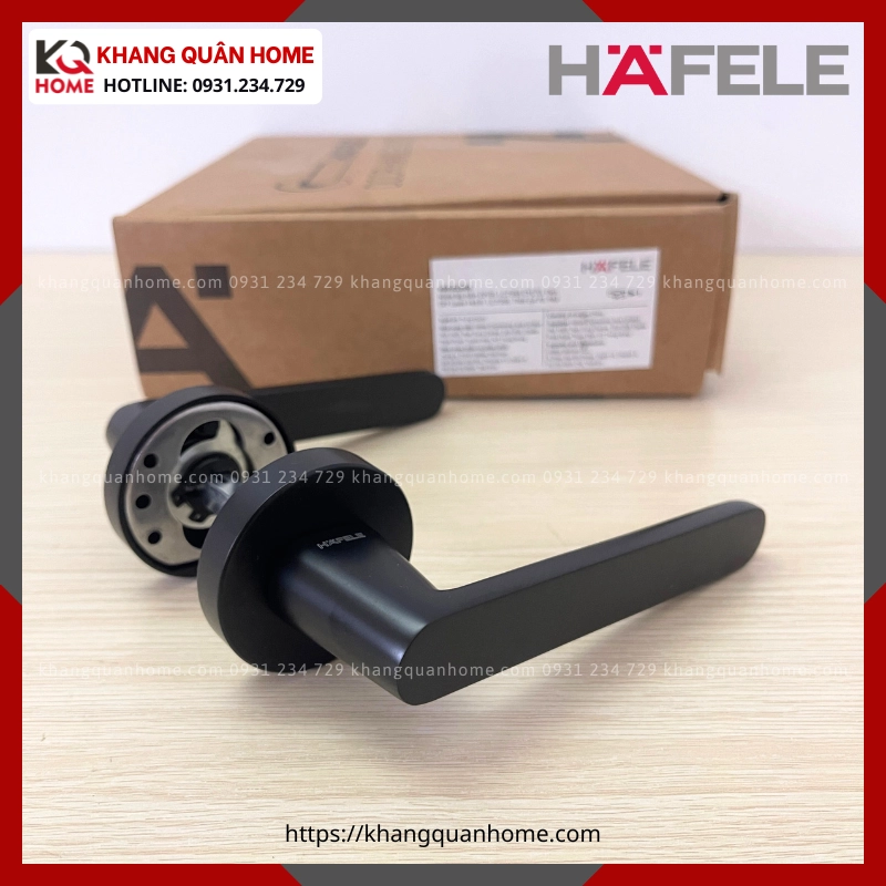 Bộ khóa cửa phòng DIY Hafele set B màu đen 499.63.609