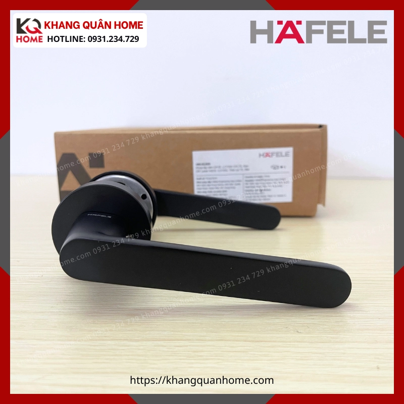Bộ khóa cửa phòng DIY Hafele set B màu đen 499.63.609