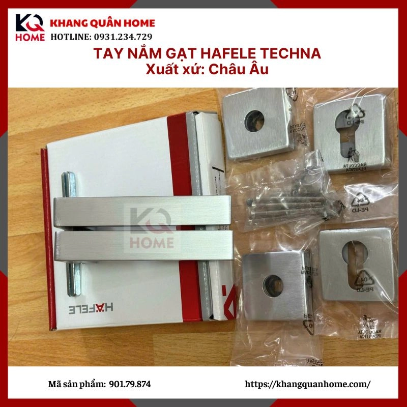 TAY KHÓA CỬA INOX HAFELE TECHNA 901.79.874