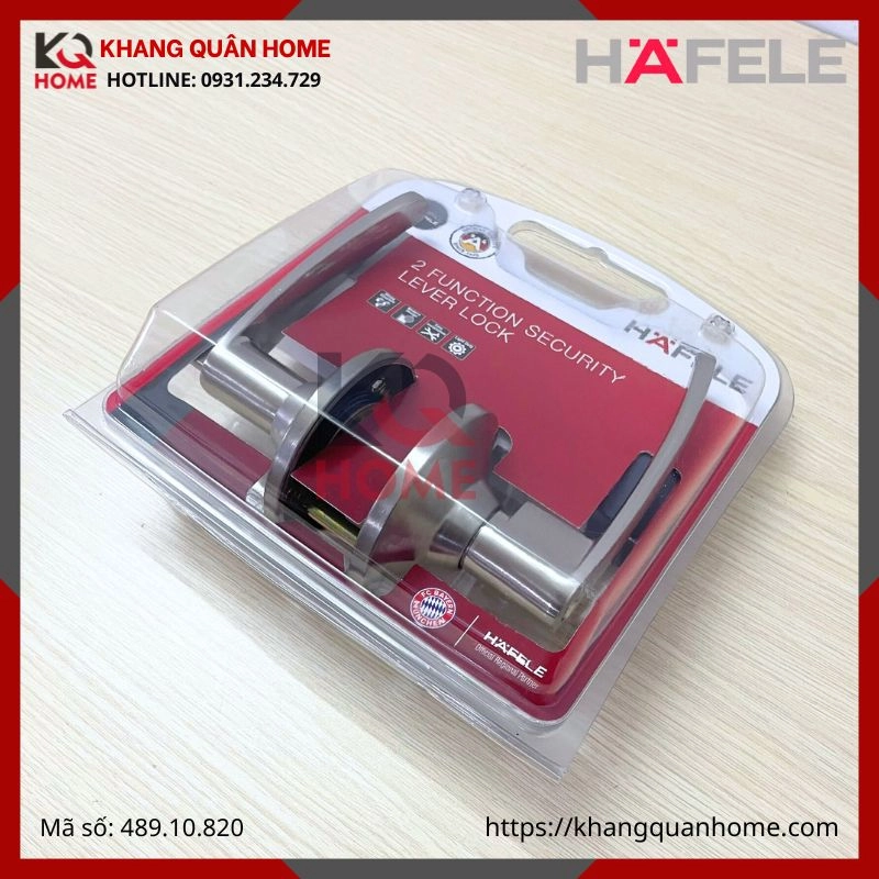 Khóa Tay Nắm Gạt Đầu Vặn Đầu Chìa Cho Cửa Hafele 489.10.820