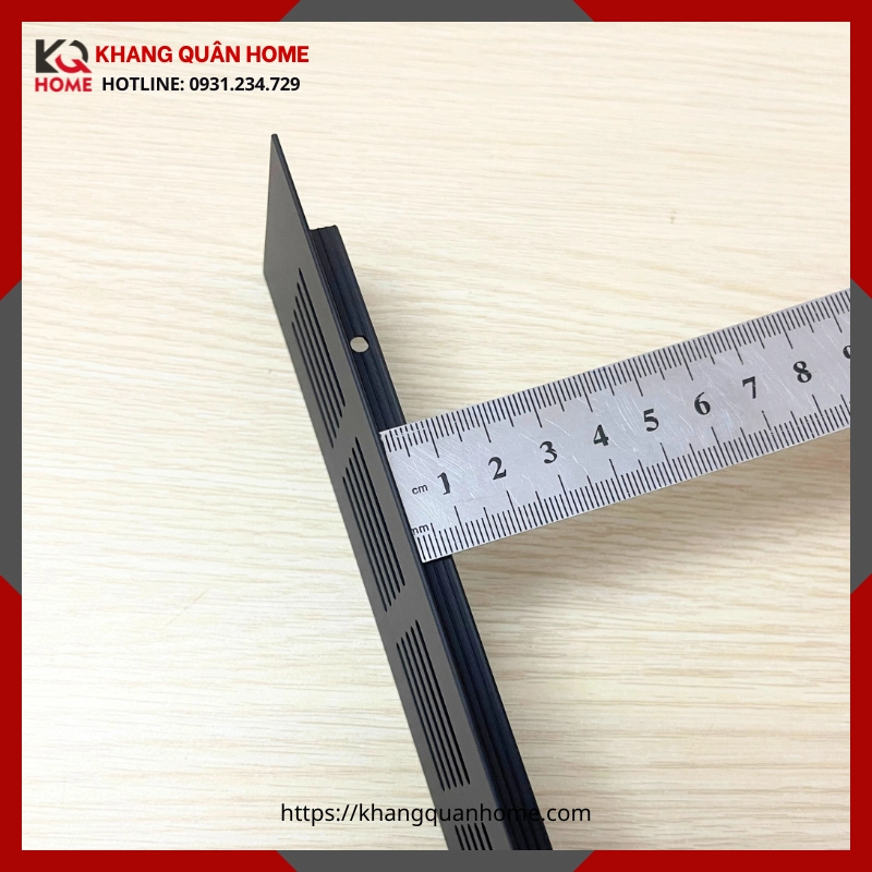 Khe Thoát Nhiệt, Tấm Thông gió Tủ Bếp Dài 400x50mm Màu Đen
