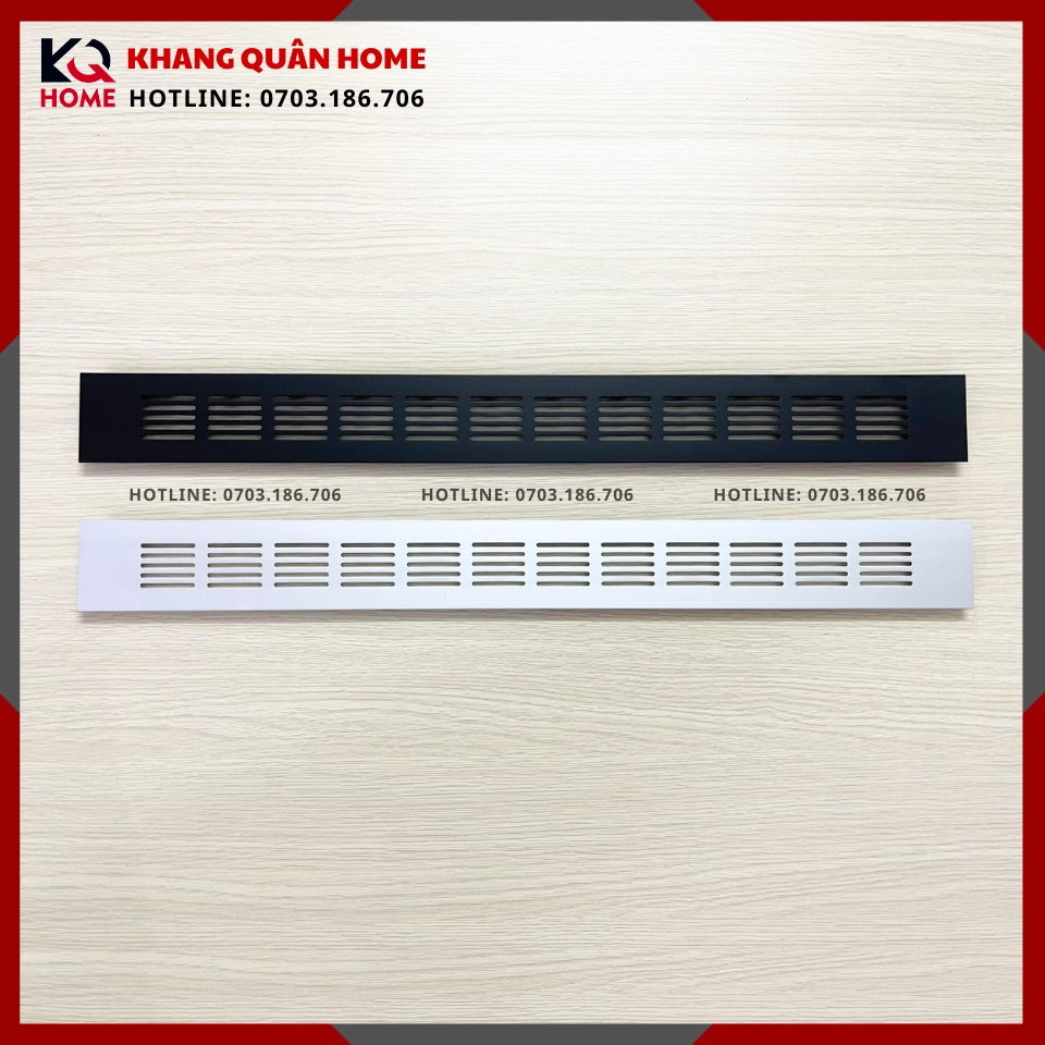 Thanh thoát nhiệt 500x50mm, khe thông hơi, lưới thông gió tủ cho quần áo, bếp nấu, lò vi sóng, thoát nhiệt tủ âm