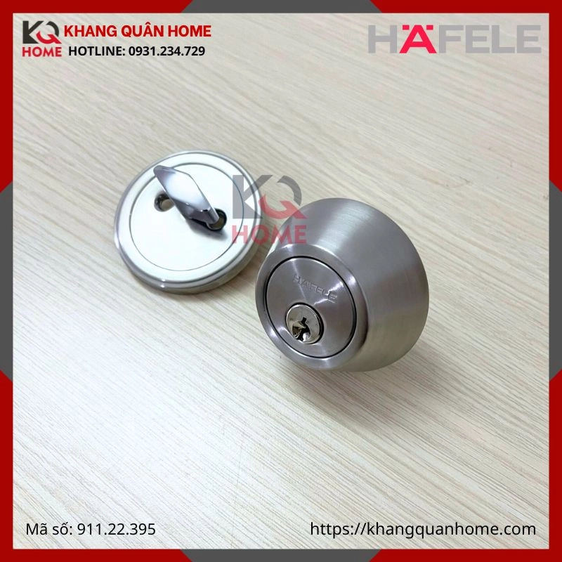 Hình thực tế Khóa Cóc 1 Đầu Chìa 1 Đầu Vặn Loại Nhỏ Hafele 911.22.395