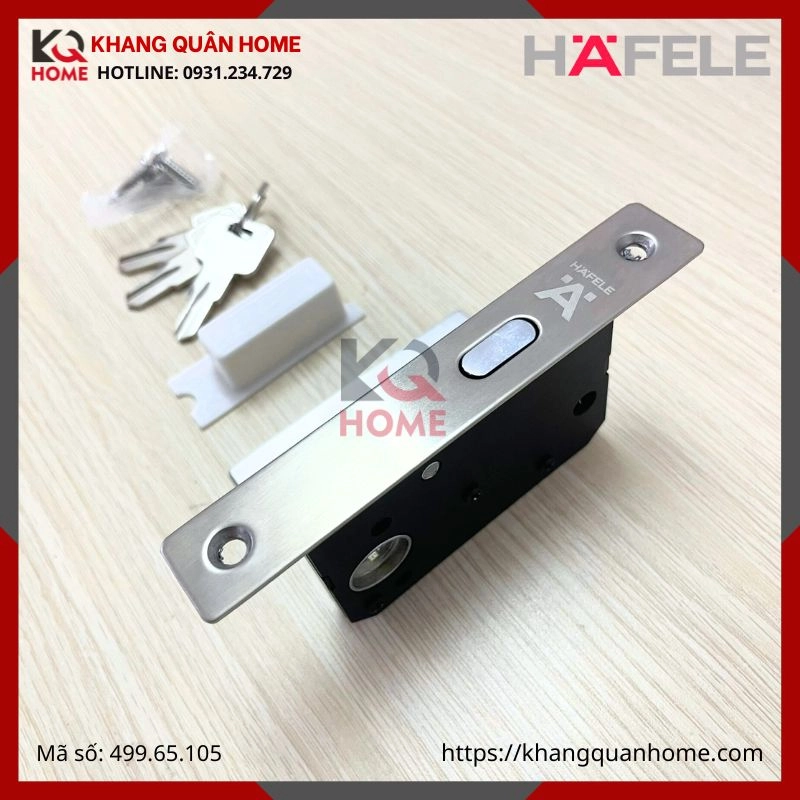 KHÓA TAY NẮM ÂM CỬA TRƯỢT GỖ HAFELE 499.65.105