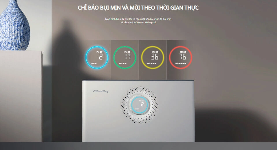 Thực tế Máy lọc không khí Coway TORNADO- AP-1520C - Chính Hãng