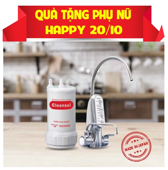 Khuyến Mãi 20-10- Giảm Giá Máy Lọc Nước Kiềm Mitsubishi Cleansui EU301 - Mừng Ngày Phụ Nữ Việt Nam