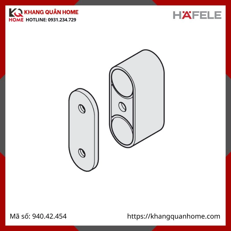 Nam châm cân chỉnh cửa trượt xếp Hafele 940.42.454
