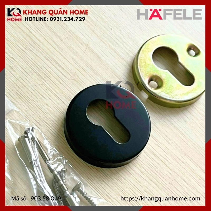 NẮP CHỤP RUỘT KHÓA MÀU ĐEN HAFELE 903.58.049