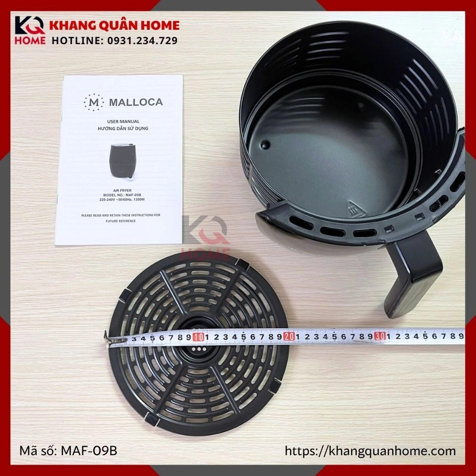 NỒI CHIÊN KHÔNG DẦU MALLOCA MAF-09B