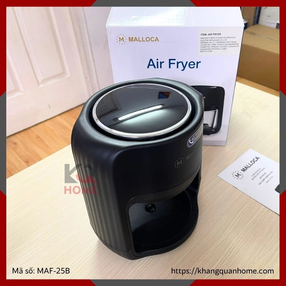 NỒI CHIÊN KHÔNG DẦU THỦY TINH MALLOCA MAF-25B 