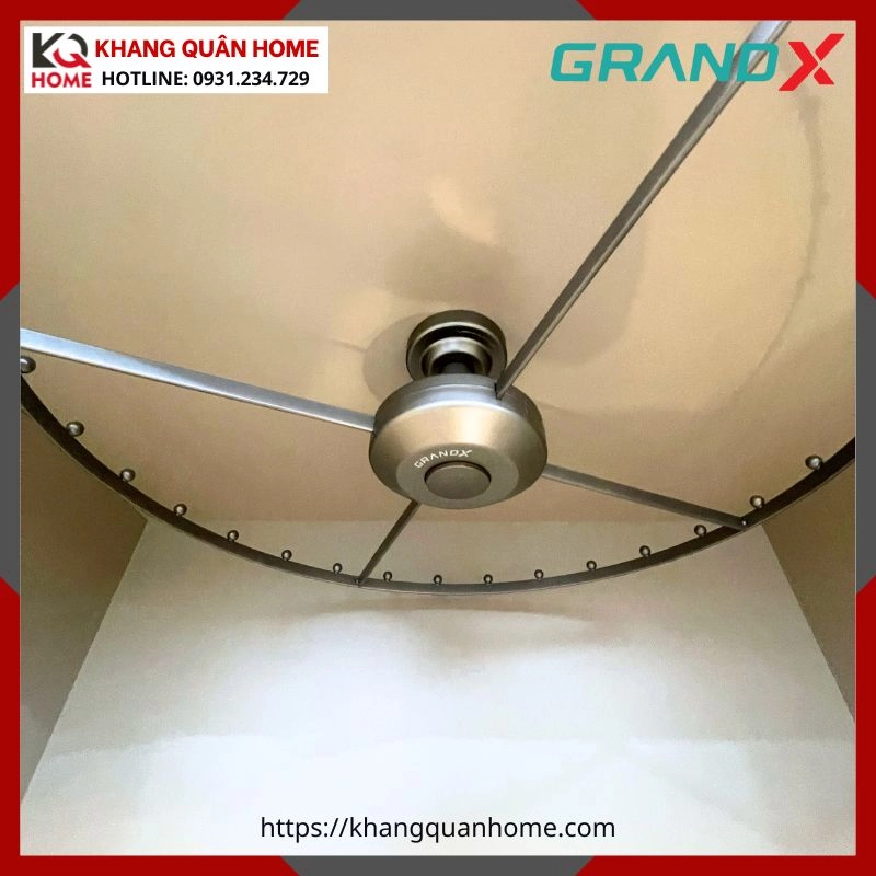 GIÁ XOAY TREO TRẦN GÓC TỦ QUẦN ÁO GRANDX XM.270A