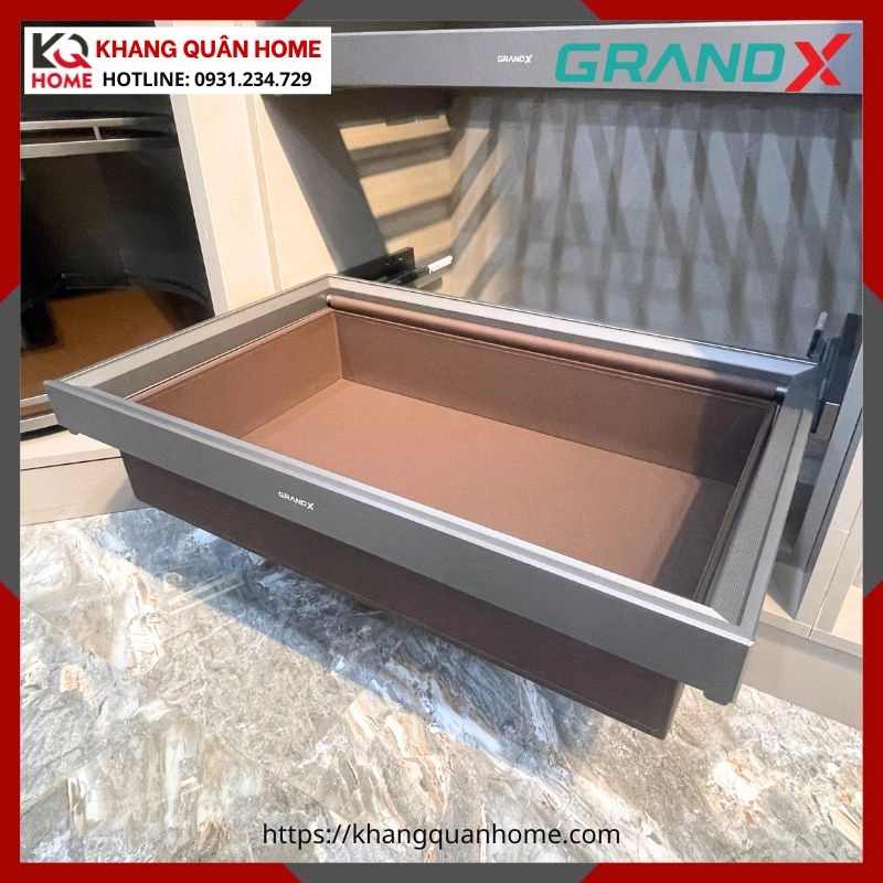 HÌNH THỰC TẾ NGĂN ĐỰNG QUẦN ÁO BỌC DA GRANDX R900MM XM.90A