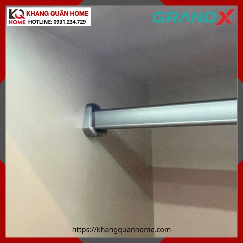 HÌNH THỰC TẾ THANH TREO QUẦN ÁO GRANDX 2000MM XM.2000