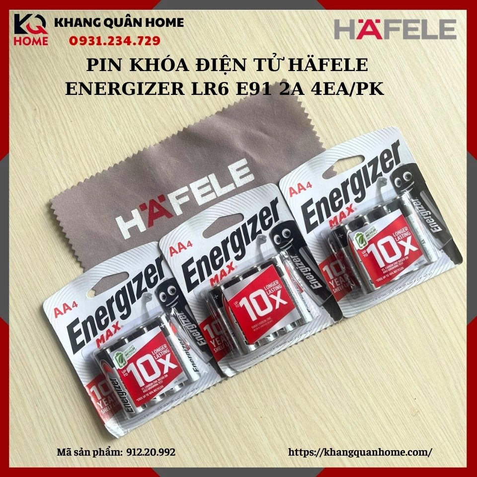 Pin 1.5V khóa điện tử Hafele 