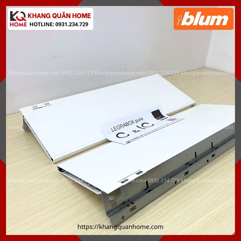 RAY HỘP BLUM LEGRABOX C 177MM TRẮNG LEGRABOX pure C 1465484