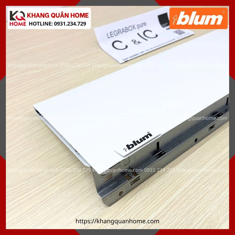 RAY HỘP BLUM LEGRABOX C 177MM TRẮNG LEGRABOX pure C 1465484