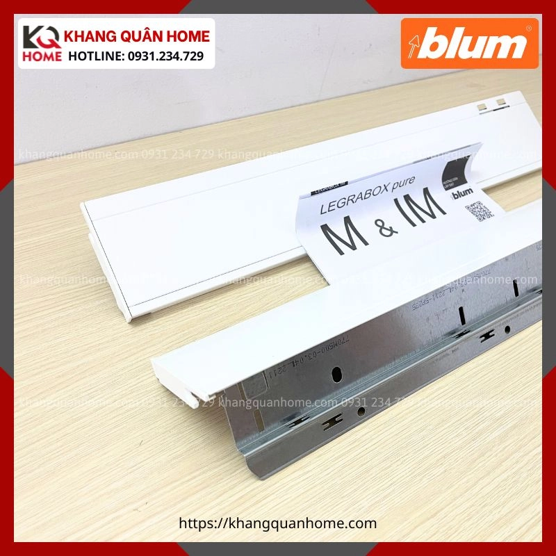 RAY HỘP BLUM LEGRABOX M 90,5MM TRẮNG LEGRABOX pure M 5721353