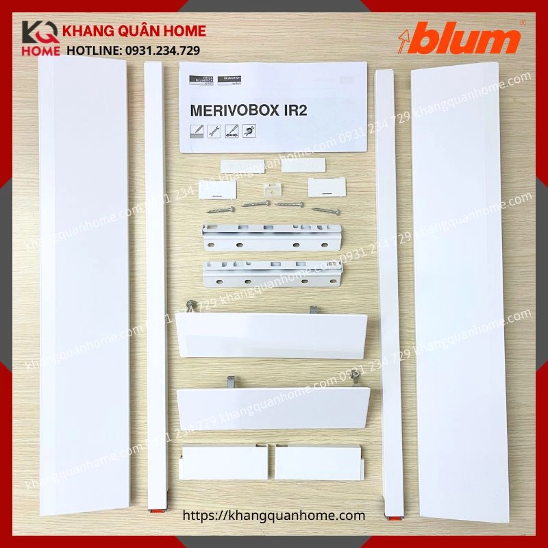 RAY HỘP BLUM MERIVOBOX IR2 MÀU TRẮNG 9920351