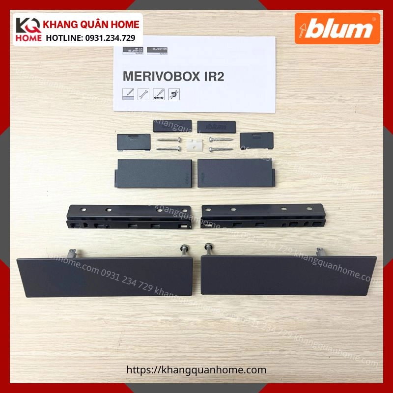 RAY HỘP ÂM BLUM MERIVOBOX IR2 192MM XÁM ĐẬM 6847435