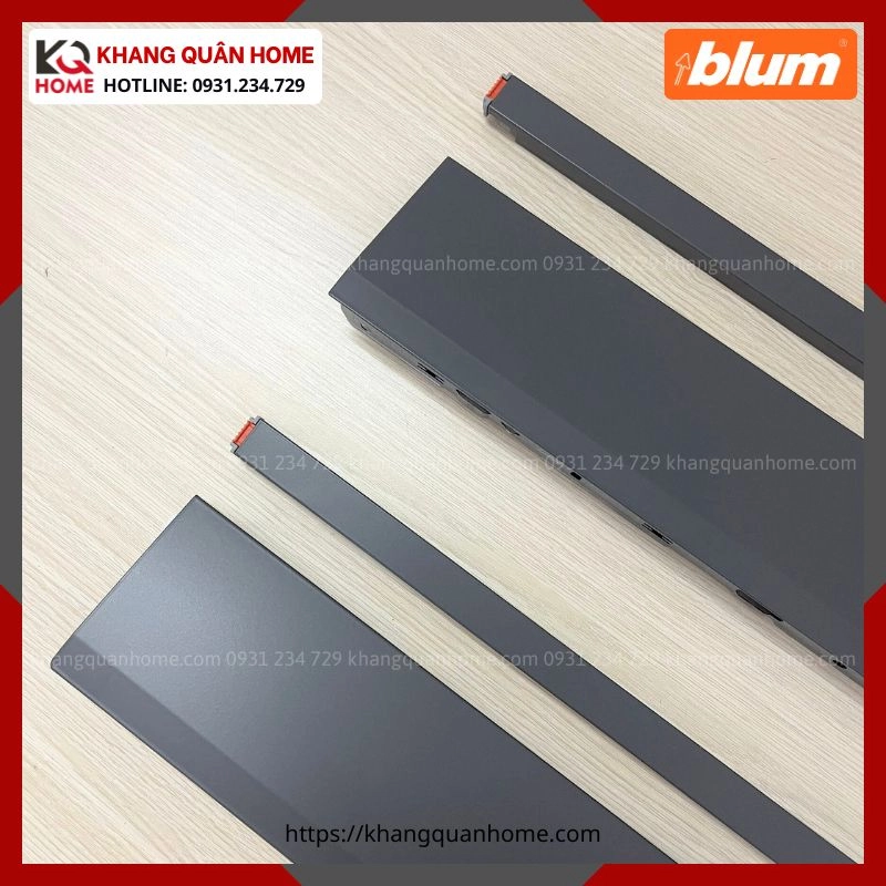 RAY HỘP BLUM MERIVOBOX CHIỀU CAO E 192MM XÁM ĐẬM MERIVOBOX R2 4605814