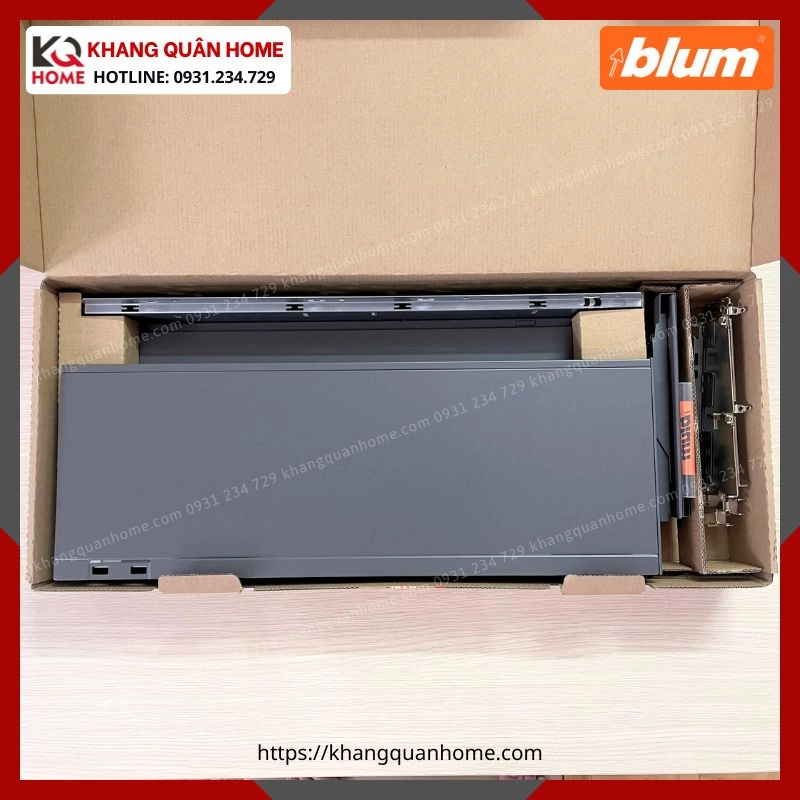 RAY HỘP ÂM BLUM LEGRABOX C 177MM XÁM LEGRABOX pure IC 3622144