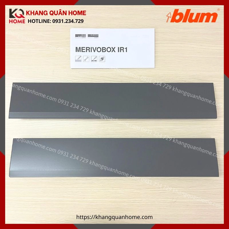 RAY HỘP ÂM BLUM MERIVOBOX M 91MM XÁM ĐẬM IR1 8681701