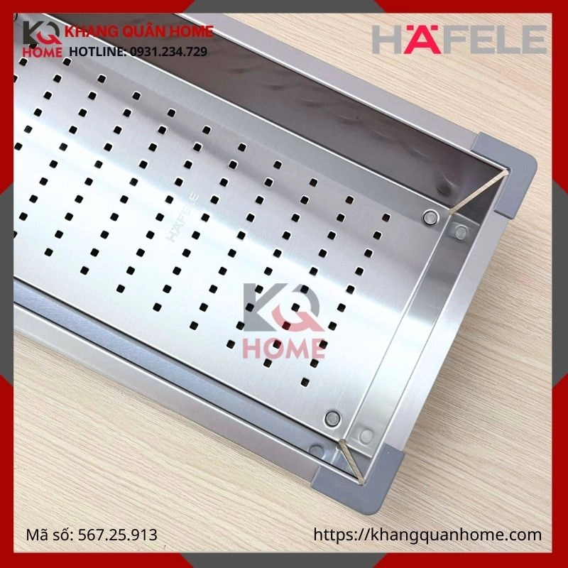 Rây kim loại Hafele 422x227x82mm 567.25.913