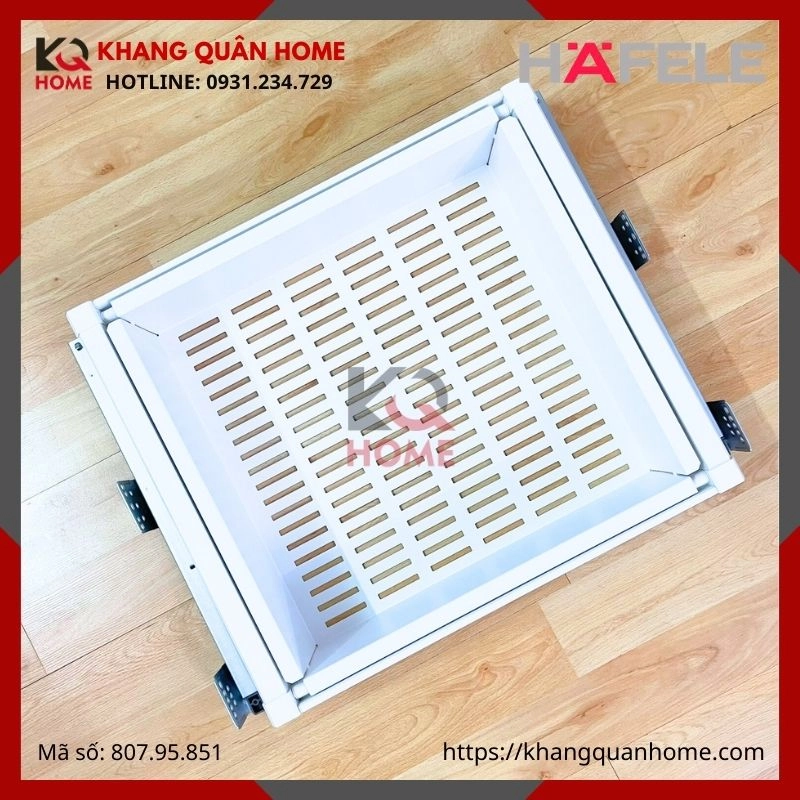 RỔ KIM LOẠI MÀU TRẮNG HAFELE 600 CHO TỦ QUẦN ÁO 807.95.851