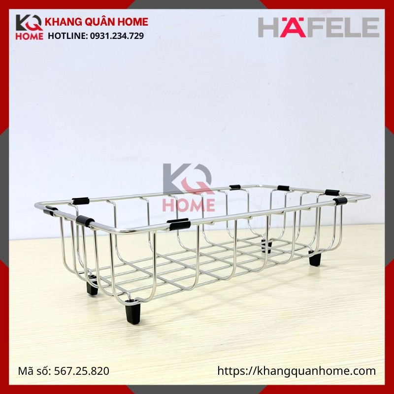 Hình thực tế Rổ kim loại Hafele 396x210mm 567.25.820
